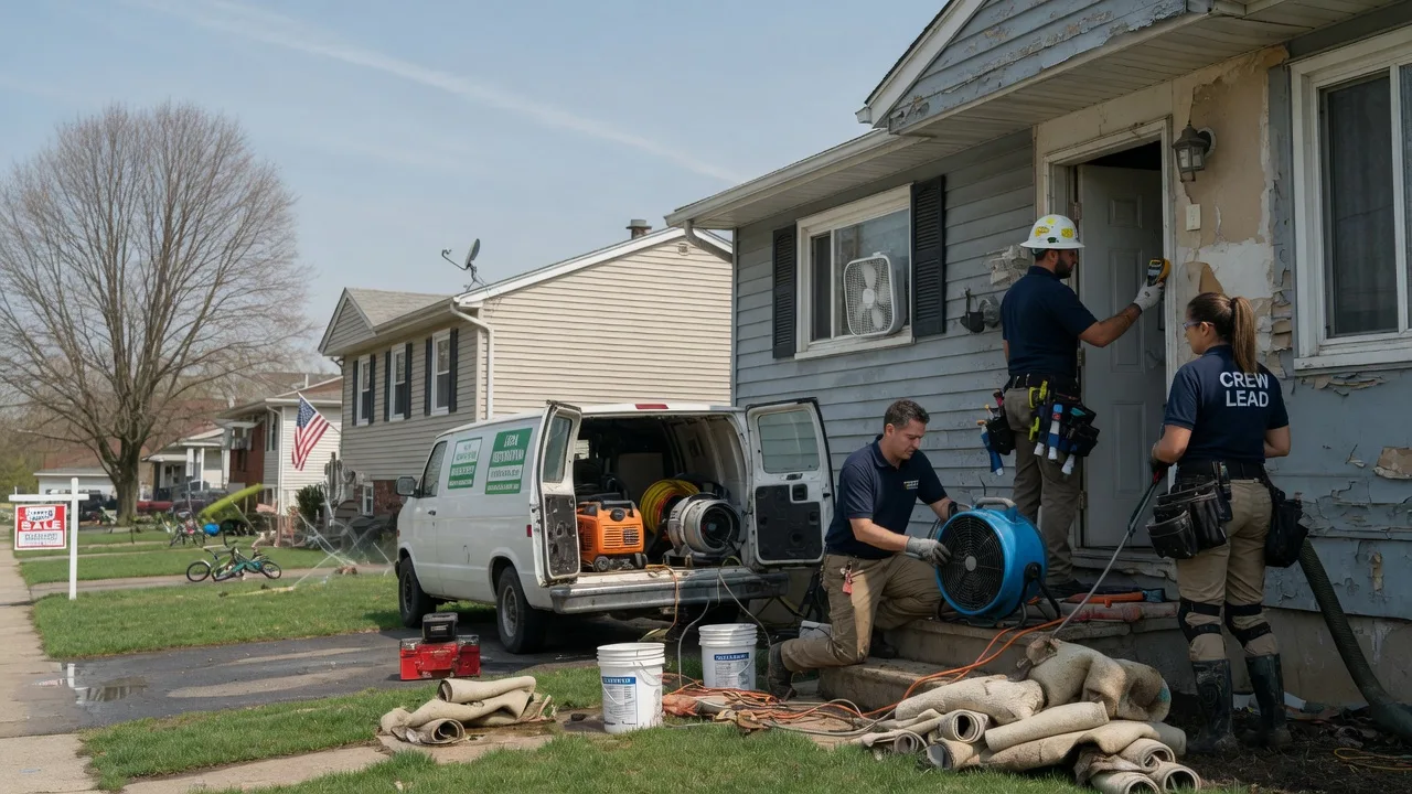 Flood Cleanup in Scales Mound, IL near me